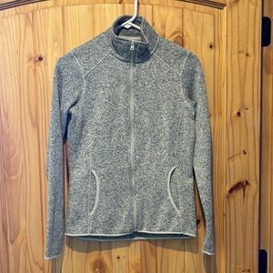 Eddie Bauer Heather Gray Fleece Jacket